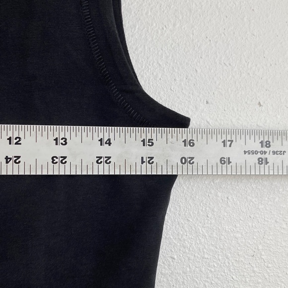 J. Crew Stretch cotton shell top Women's Classic Black Tank Top Medium - Picture 2 of 5